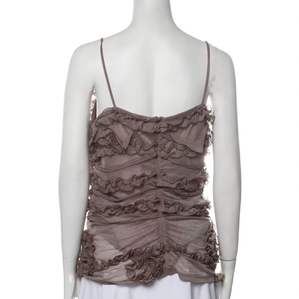 Marc Jacobs Brown Ruffle Camisole - Picture 3 of 3